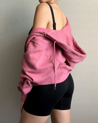 COMFY CROPPED HOODIE - HUNTER GREEN