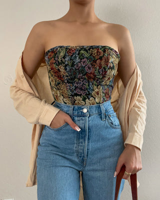 Carly Floral Corset Top